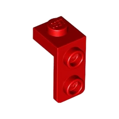 LEGO 6435047 PLATE 1X1, W/ 1.5 PLATE 1X2, DOWNWARDS - RED