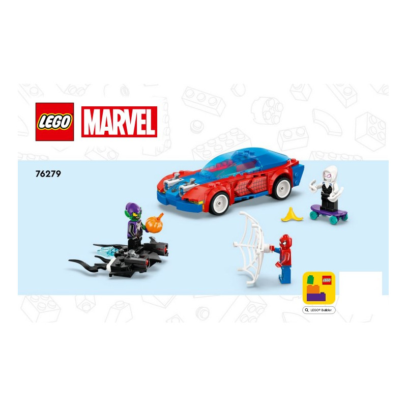 Notice / Instruction Lego® Super Heroes - Spider-Man Race Car & Venom Green Goblin - 76279