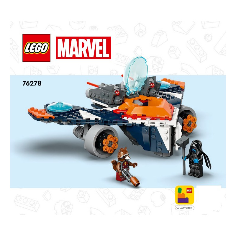 Notice / Instruction Lego® Super Heroes - Rocket's Warbird vs. Ronan - 76278