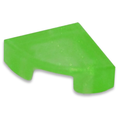 LEGO 6384587 PLATE LISSE 1/4 ROND 1X1 - TRANSPARENT BRIGHT GREEN OPALE