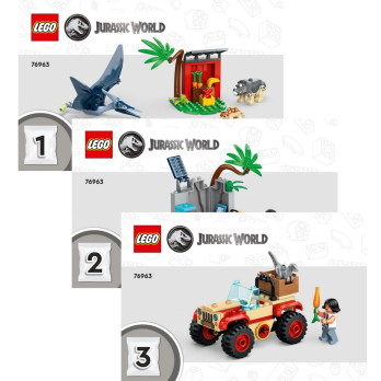 Notice / Instruction Lego® Jurassic World - Le centre de sauvetage des bébés dinosaures - 76963