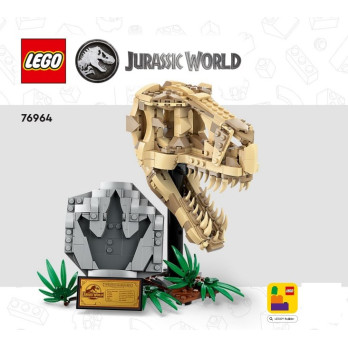 Instruction Lego® Jurassic World - Dinosaur Fossils: T. rex Skull - 76964