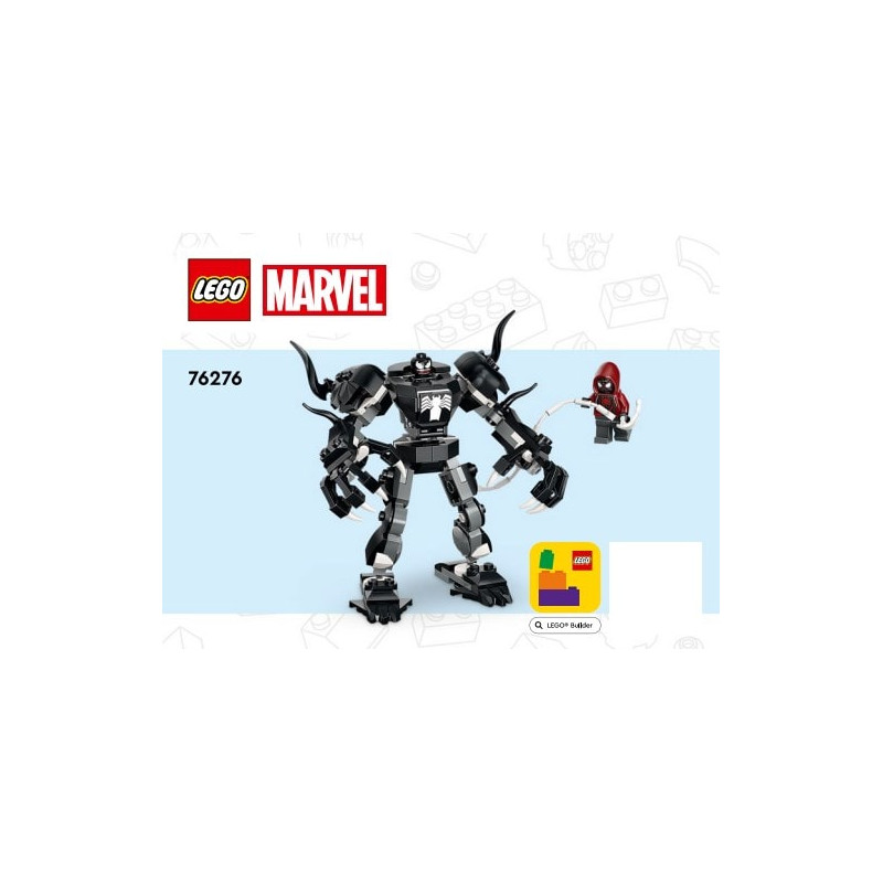 Notice / Instruction Lego® Super Heroes - L’armure robot de Venom contre Miles Morales - 76276