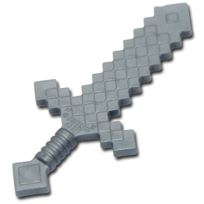 LEGO 6089098 WEAPON MINECRAFT SWORD - SILVER METAL