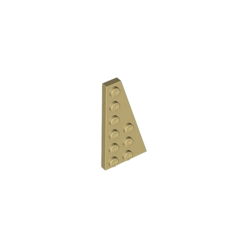 LEGO 6469247 RIGHT PLATE 3X6 W. ANGLE - BEIGE