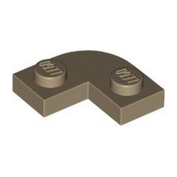 LEGO 6456637 PLATE 2X2, 1/4 CERCLE - SAND YELLOW