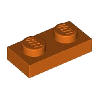 LEGO 6466720 PLATE 1X2 - REDDISH ORANGE