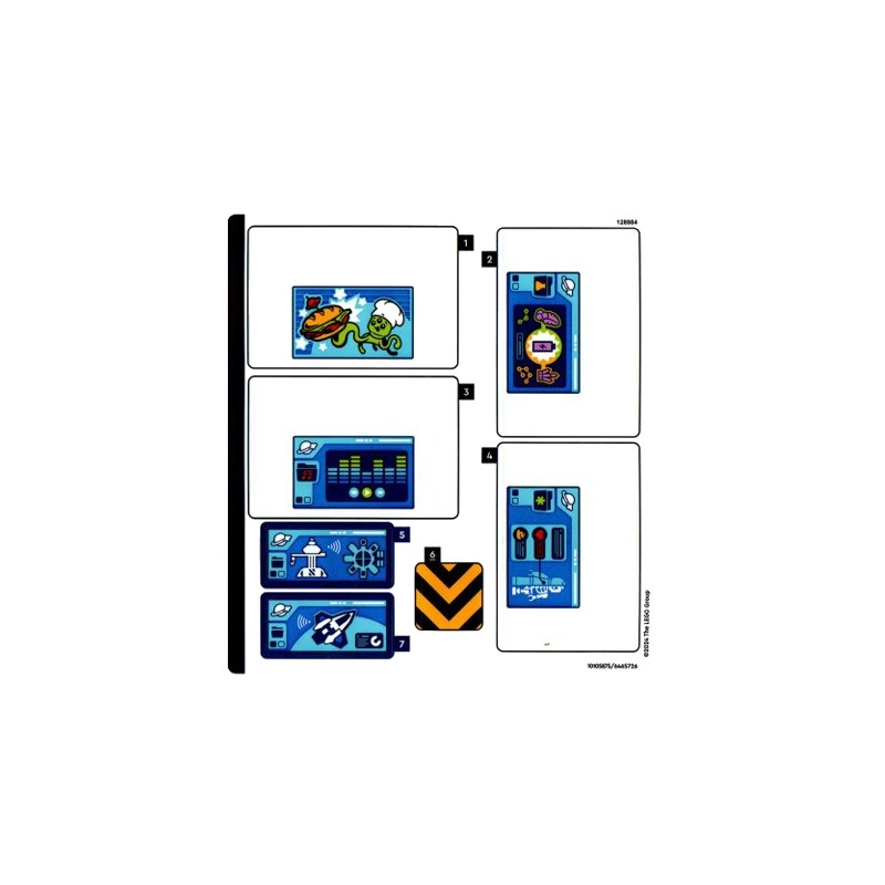 Stickers / Autocollant Lego® City - La station spatiale - 60434