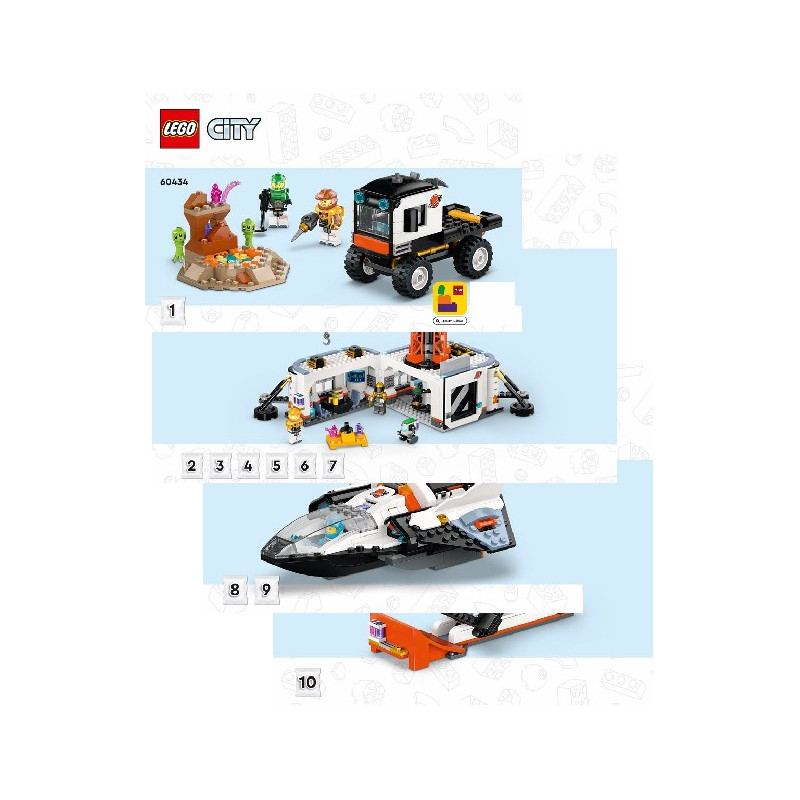 Instruction Lego® City - Space Base and Rocket Launchpad - 60434
