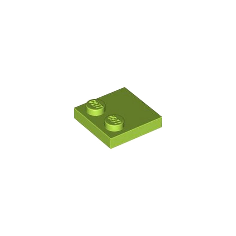 LEGO 6472552 PLATE 2X2 - BRIGHT YELLOWISH GREEN