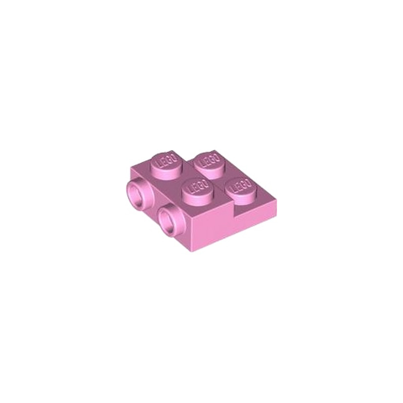 LEGO 6470181 PLATE 2X2X2/3 W. 2. HOR. KNOB - BRIGHT PINK
