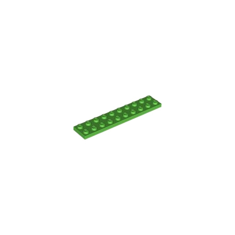LEGO 6462430 PLATE 2X10 - BRIGHT GREEN