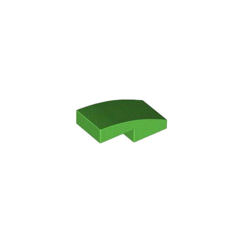 LEGO 6460836 PLATE W. BOW 1X2X2/3 - BRIGHT GREEN