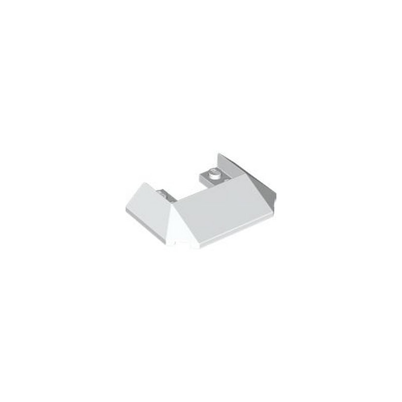 LEGO 6476675 ROOF FRONT 6X4X1 - BLANC