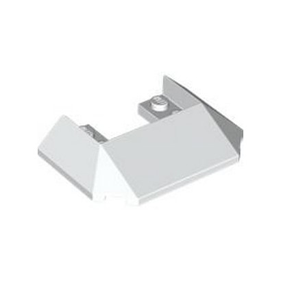 LEGO 6476675 ROOF FRONT 6X4X1 - BLANC