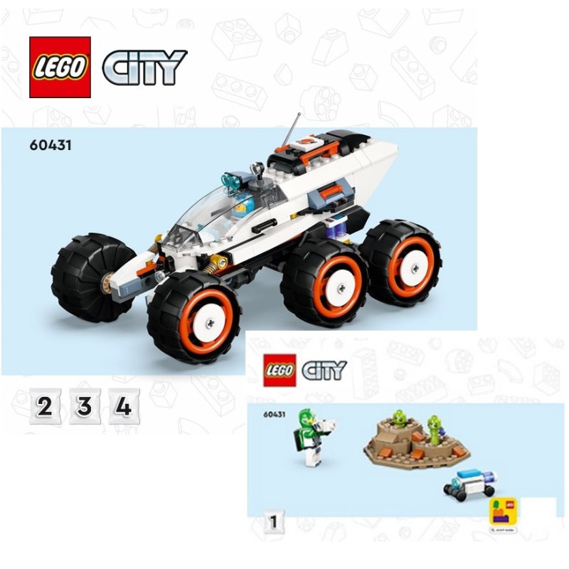 Notice / Instruction Lego® City - Le rover d’exploration spatiale et la vie extraterrestre - 60431