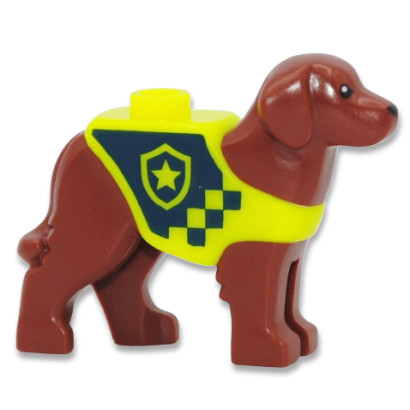 LEGO 6465522 POLICE DOG - REDDISH BROWN