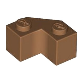 LEGO 6469952 BRICK 2X2 W/ ANGLE 45° - MEDIUM NOUGAT