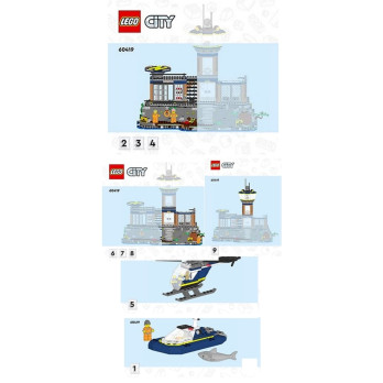 Notice / Instruction Lego® City - La prison de la police en haute mer - 60419