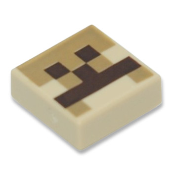 LEGO 6468457 IMPRIME 1X1 MINECRAFT - TAN