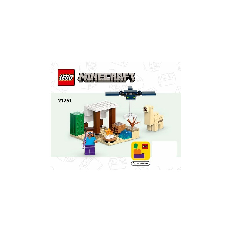Notice / Instruction Lego Minecraft - L’expédition de Steve dans le désert - 21251