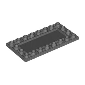 LEGO 6471318 PLATE 4X8 INV - DARK STONE GREY