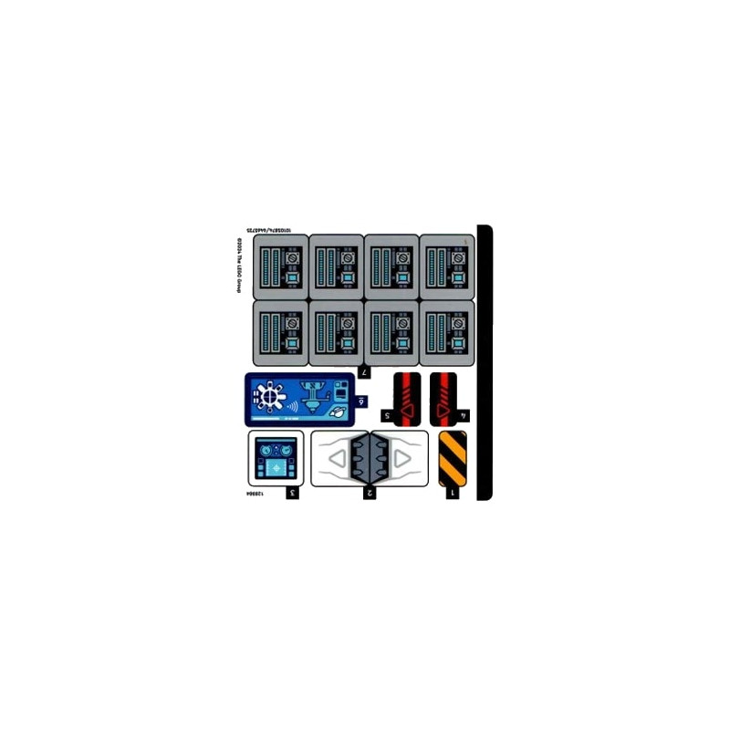 Stickers / Autocollant Lego® City - La station spatiale modulaire - 60433