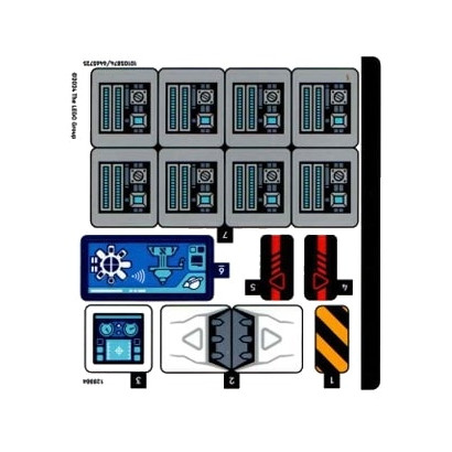 Stickers / Autocollant Lego® City - La station spatiale modulaire - 60433