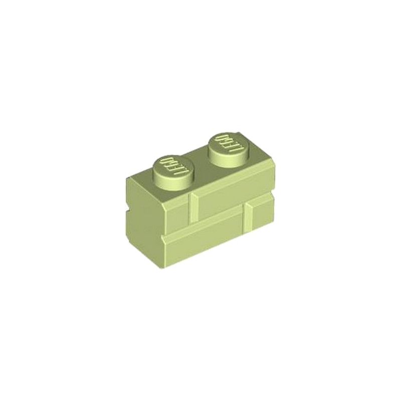 LEGO 6469891 BRIQUE 1X2 - SPRING YELLOWISH GREEN