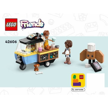 Notice / Instruction Lego® Friends - Le chariot de pâtisseries mobile - 42606