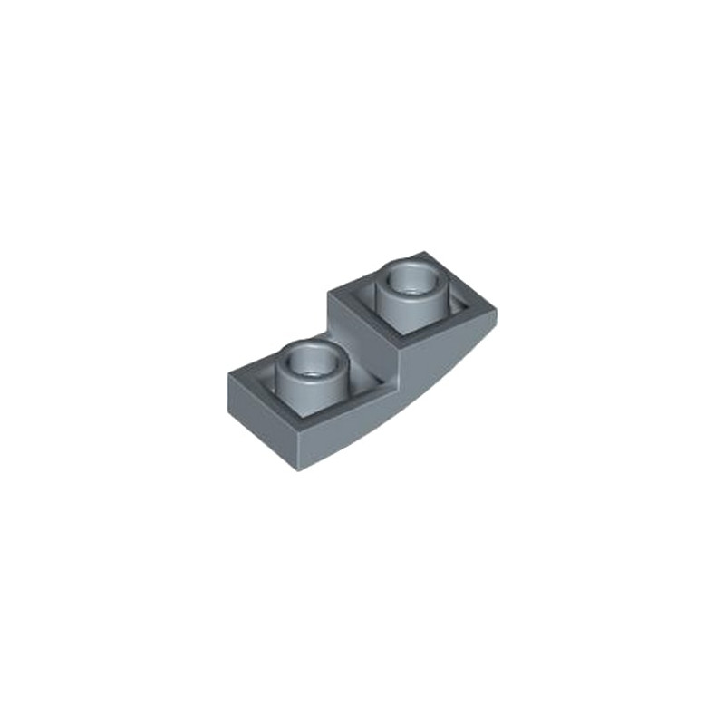 LEGO 6470070 PLATE, W/ HALF BOW, INV. 1X2X2/3 - SAND BLUE