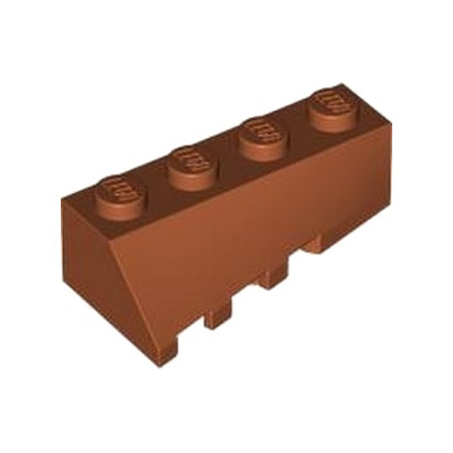 LEGO 6470073 RIGHT BRICK 2X4 W/BOW/ANGLE - DARK ORANGE