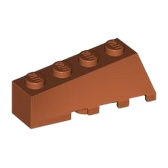 LEGO 6470093 LEFT BRICK 2X4 W/BOW/ANGLE - DARK ORANGE