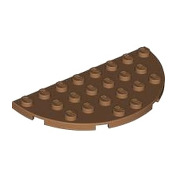 LEGO 6442141 1/2 CIRCLE PLATE 4X8 - MEDIUM NOUGAT