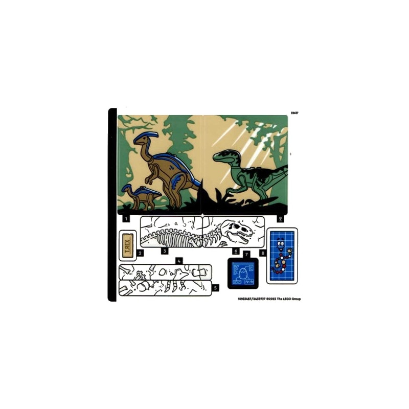 Stickers / Autocollant Lego® Jurassic World 76961