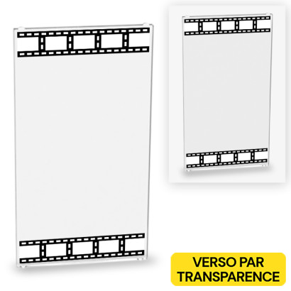Cinema Showcases printed on Lego® 1X4X6 Glass - Transparent