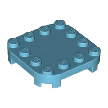 LEGO 6469904 PLATE, 4X4X2/3 - MEDIUM AZUR