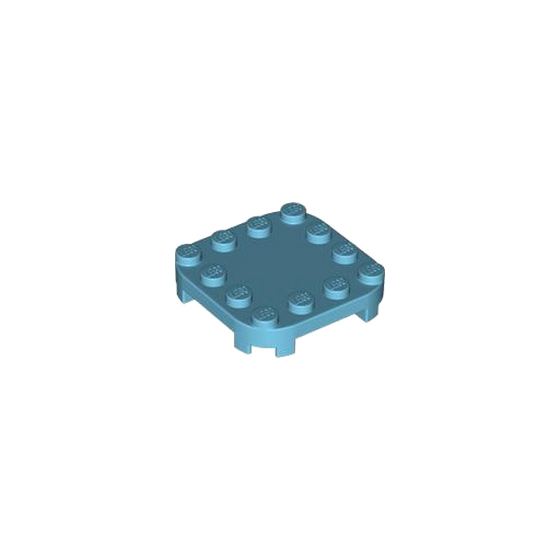 LEGO 6469904 PLATE, 4X4X2/3 - MEDIUM AZUR