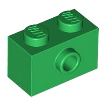 LEGO 6469903 BRIQUE 1X2 W/ 1 KNOB - DARK GREEN