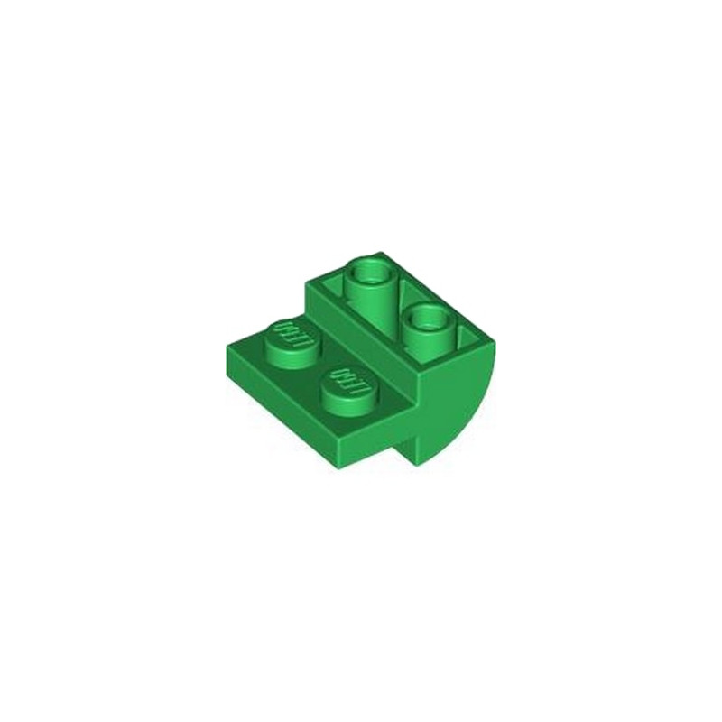 LEGO 6469900 BRICK 2X2X1 INV ARRONDIE - DARK GREEN