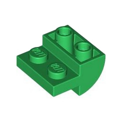 LEGO 6469900 BRICK 2X2X1 INV ARRONDIE - DARK GREEN
