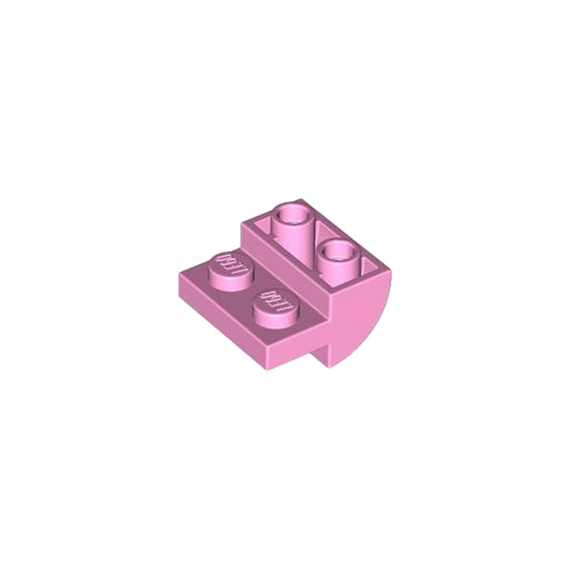 LEGO 6476741 BRICK 2X2X1 INV ARRONDIE - BRIGHT PINK
