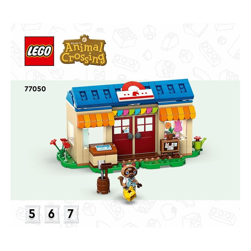 Notice / Instruction Lego Animal Crossing™ - Boutique Nook et maison de Rosie - 77050
