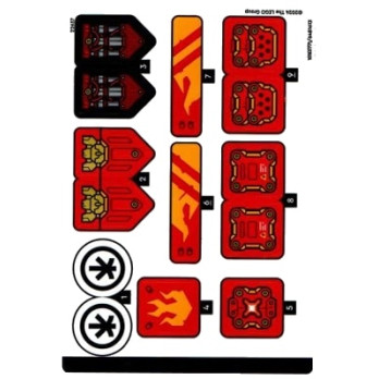 Stickers / Autocollant Lego® Ninjago - 71812