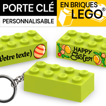 Lego® Brick Keyring - Bright Yellowish Green