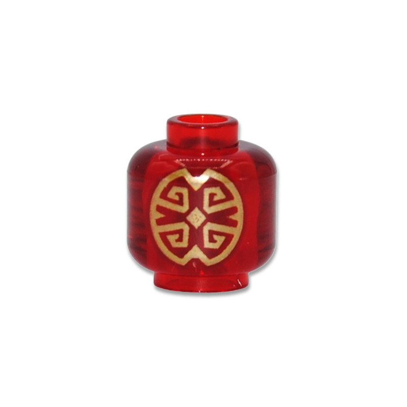 LEGO® 6434500 PRINTED HEAD - TRANSPARENT RED