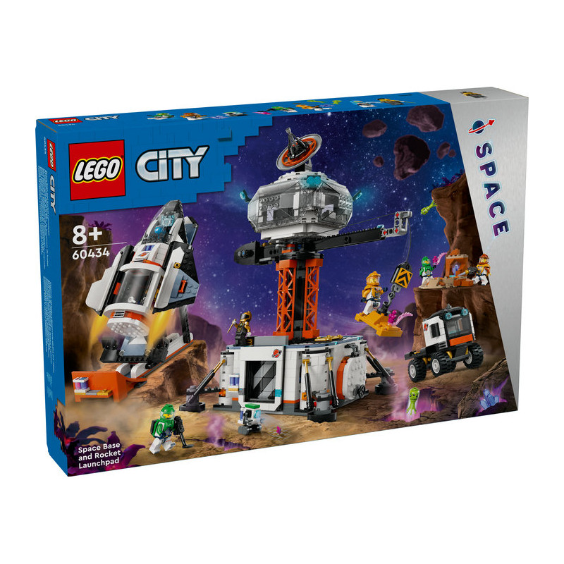 LEGO 60434 City La Station Spatiale et la Base de Lancement de Fusées