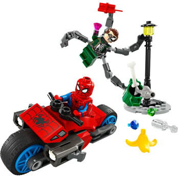 LEGO Marvel 76275 La Course-poursuite en Moto : Spider-Man contre Docteur Octopus