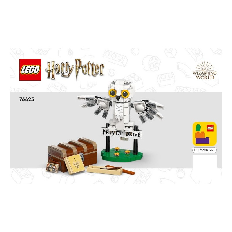 Notice / Instruction Lego Harry Potter - Hedwige au 4 Privet Drive - 76425