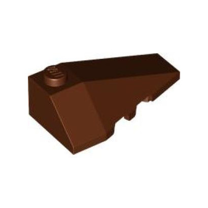 LEGO® 4180422 RIGHT ROOF TILE 2X4 W/ANGLE - REDDISH BROWN